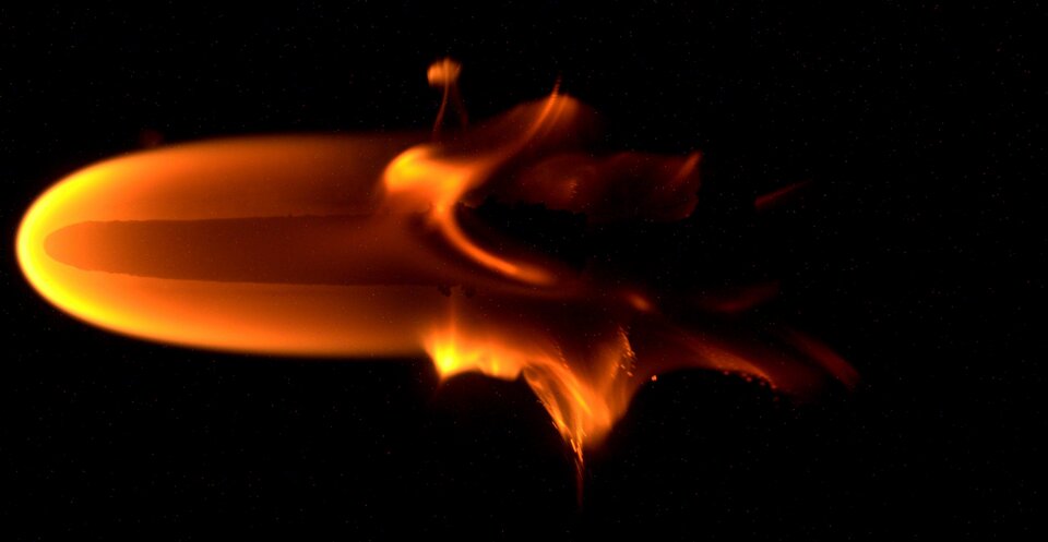 Microgravity flame