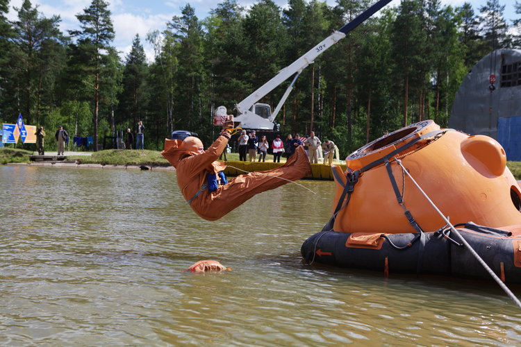 Andreas Mogensen during survival training