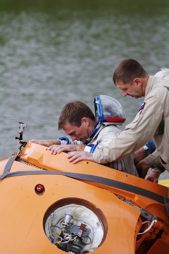 Andreas Mogensen during survival training