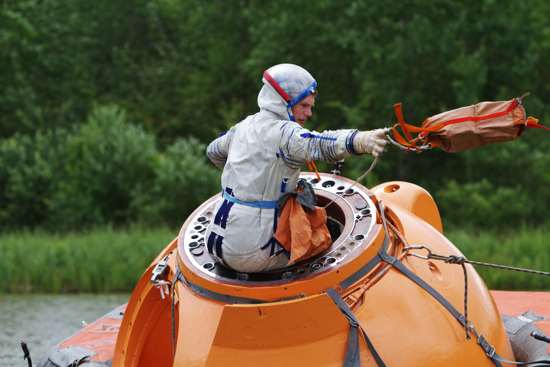 Andreas Mogensen during survival training