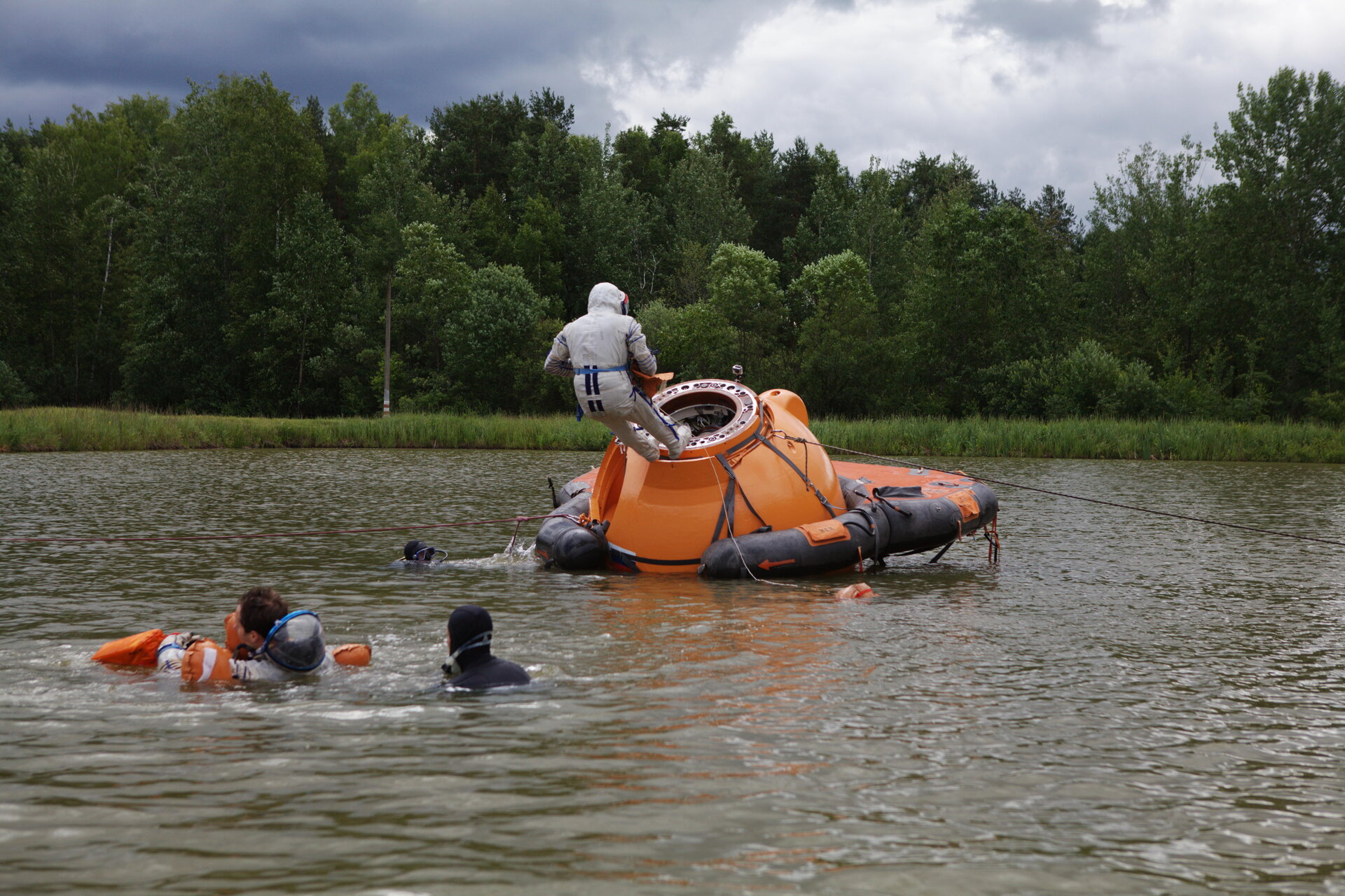 Andreas Mogensen during survival training