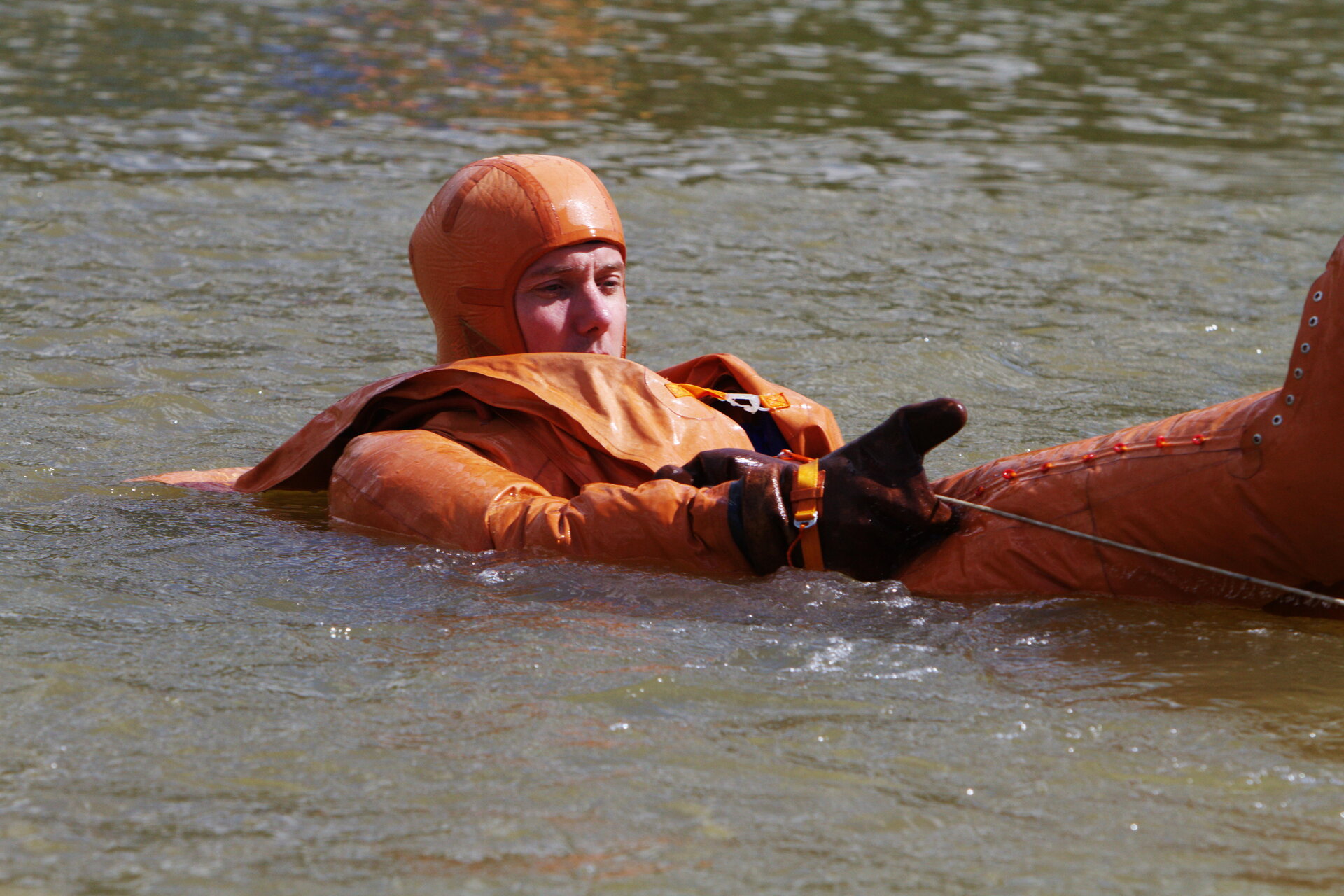 Thomas Pesquet during survival training