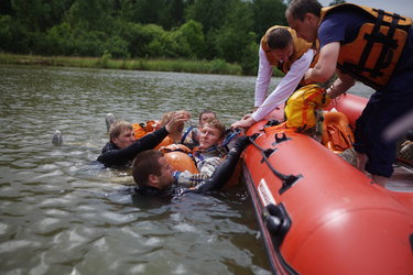 Timothy Peake during survival training