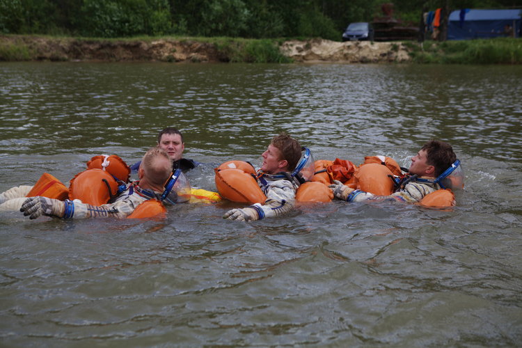 Timothy Peake during survival training