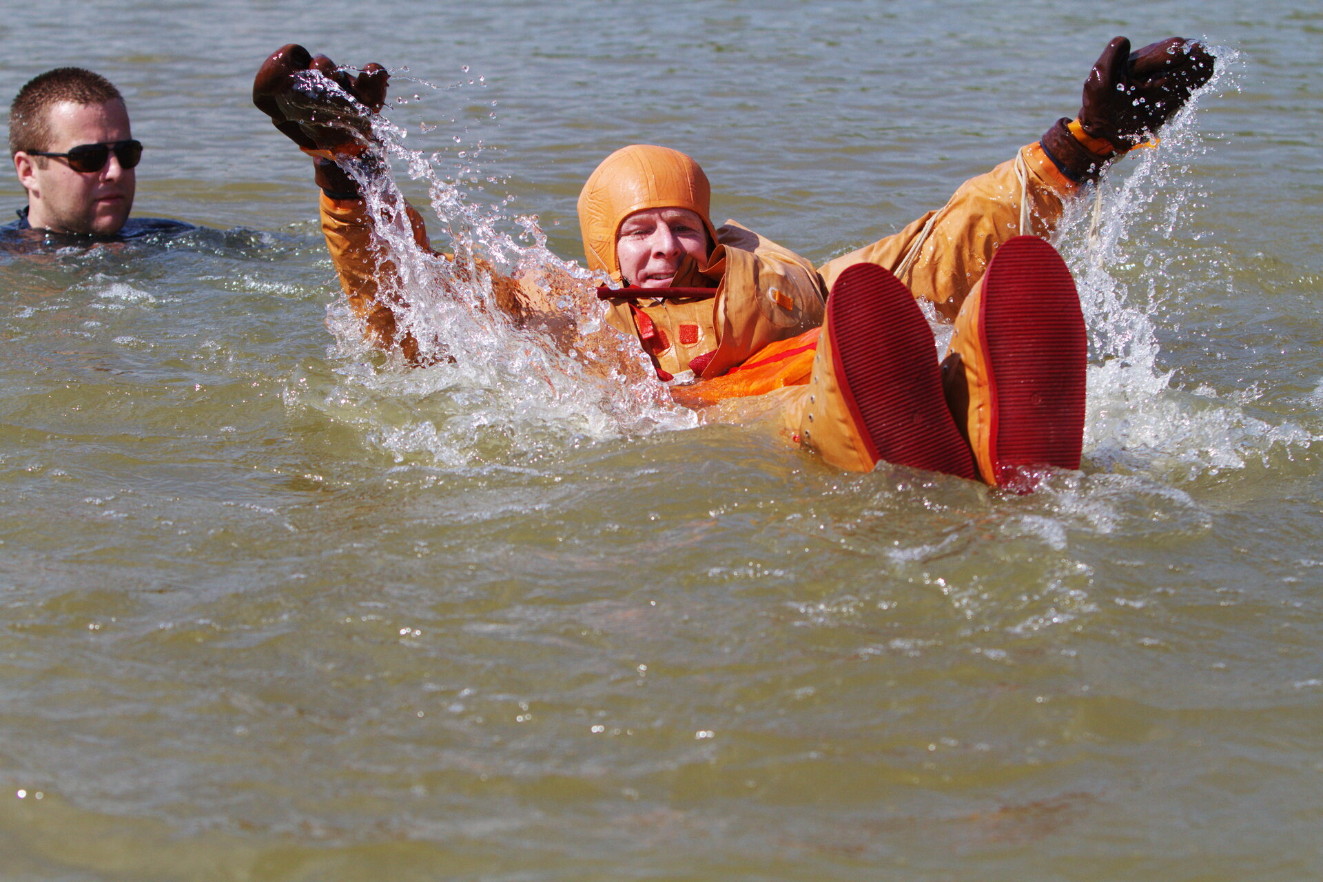 Timothy Peake during survival training