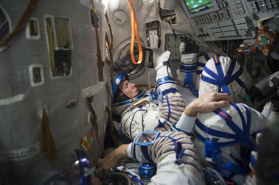 Andreas during Soyuz simulation