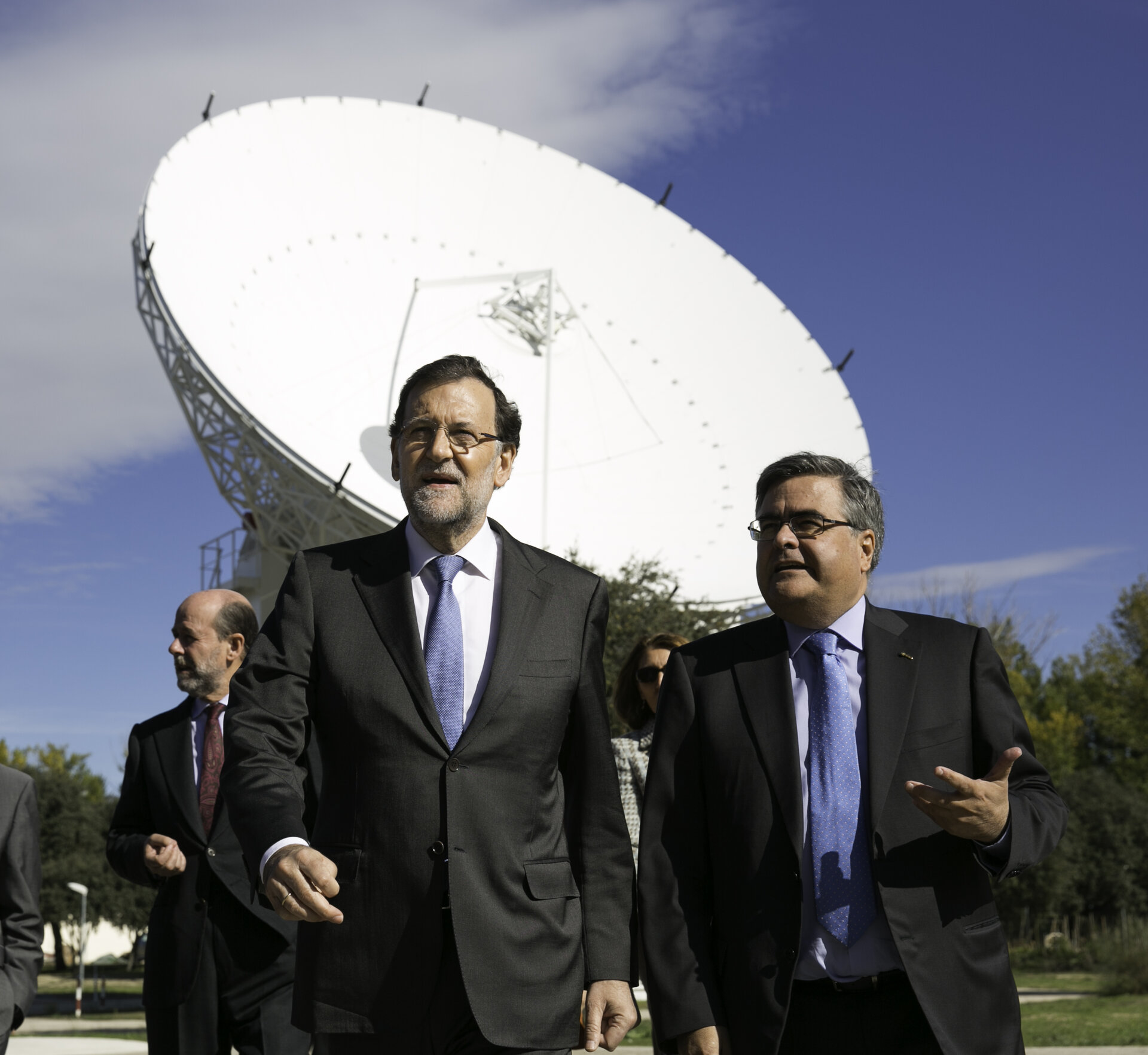 D. Mariano Rajoy y D. Alvaro Giménez en ESAC