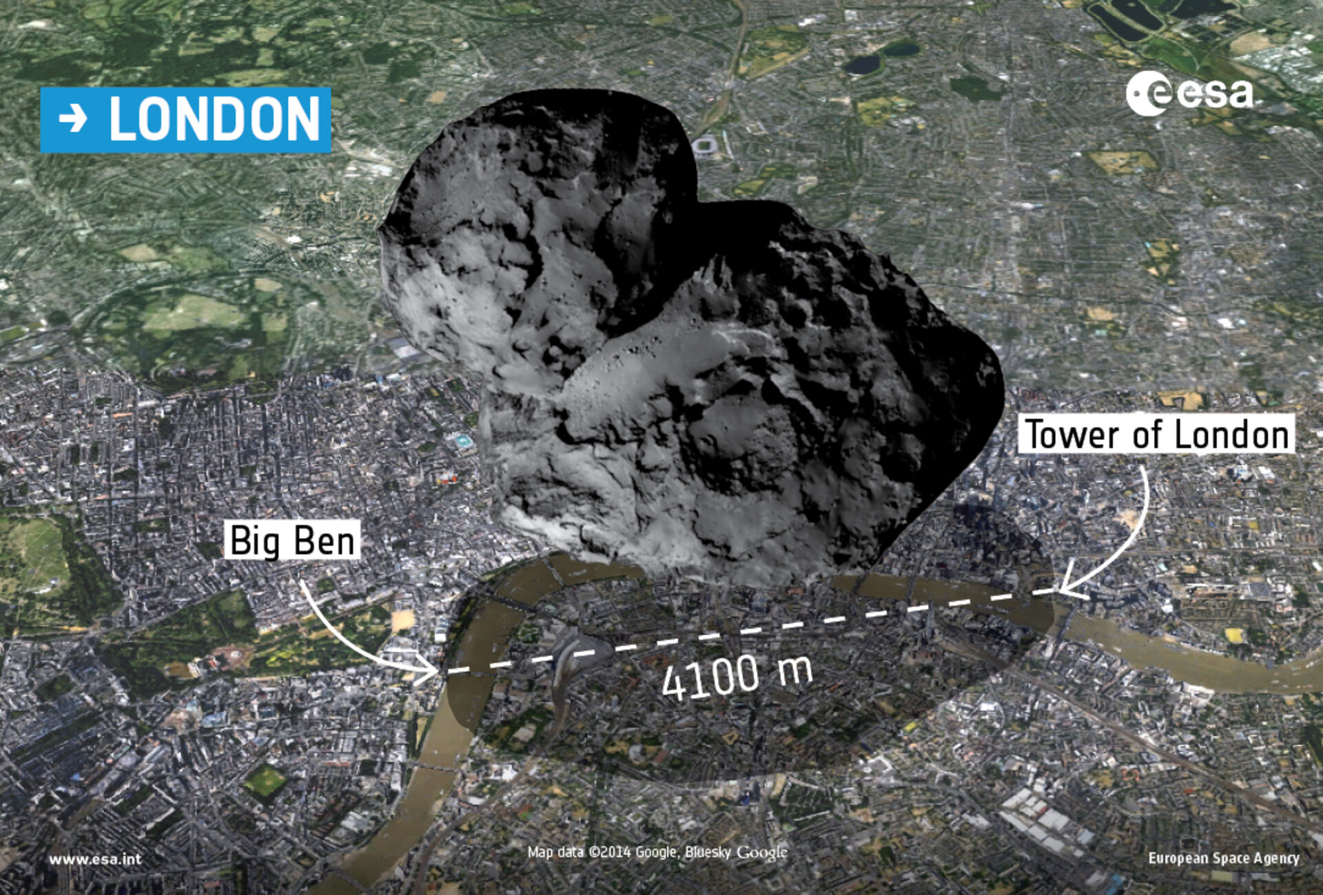 Comet over London