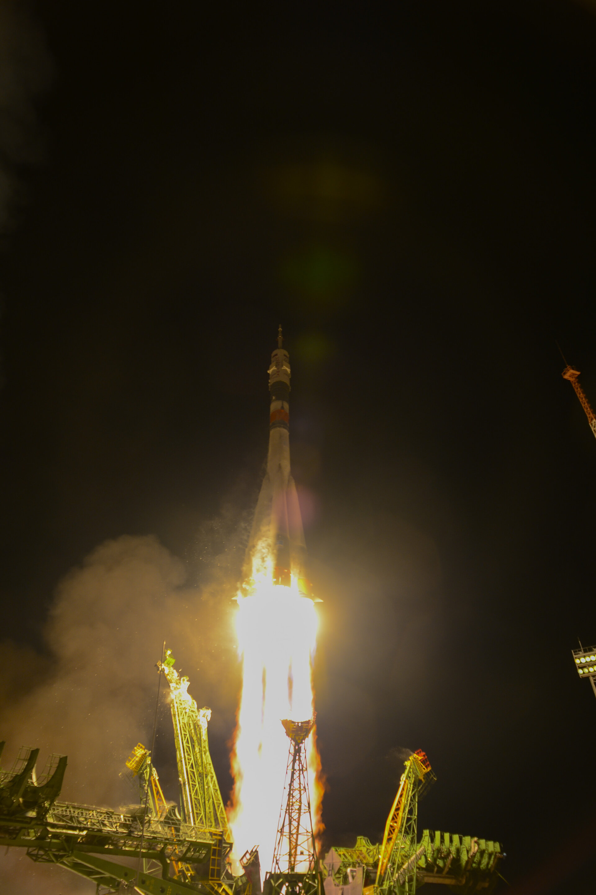 Start von ESA-Astronautin Samantha Cristoforetti zur ISS am 23. November 2014 mit einer Sojus-Rakete