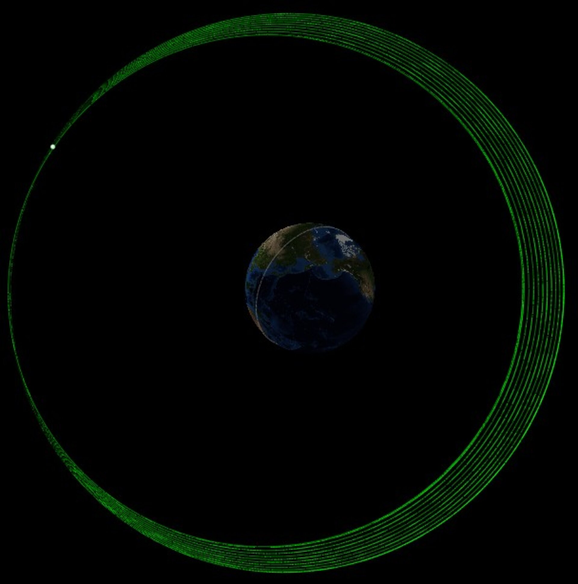 Galileo satellite's revised orbit