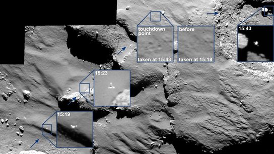 Philae på komet 67P's overflade