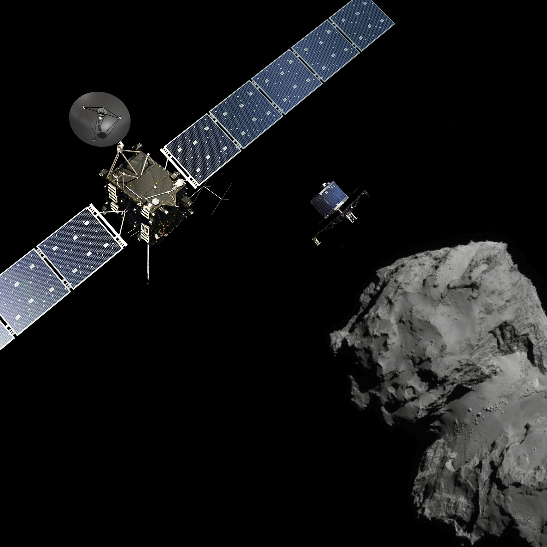 Rosetta at Comet (landscape)