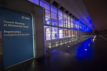 Entrance of the NCCK before the ESA Council at Ministerial Level