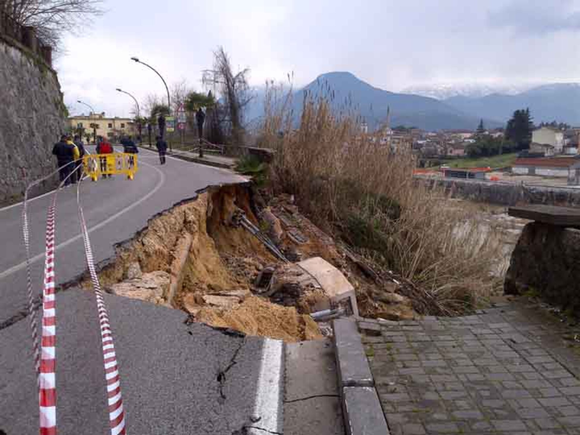 Landslide area 