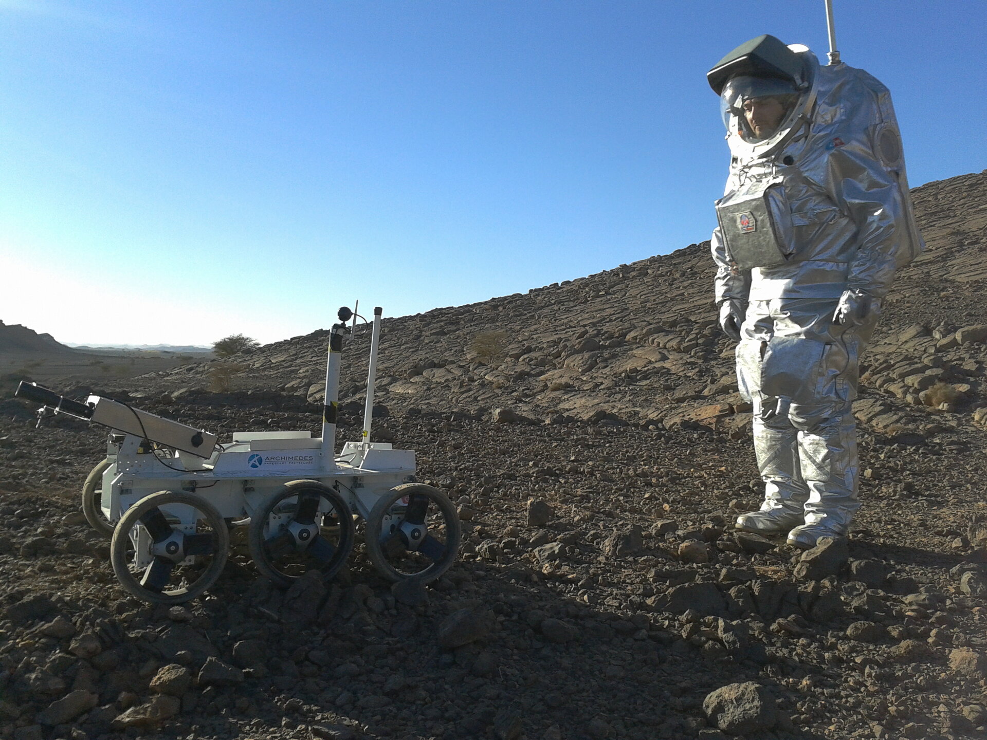 Magma White podczas symulacji misji marsjańskiej, fot. Mars Society Polska