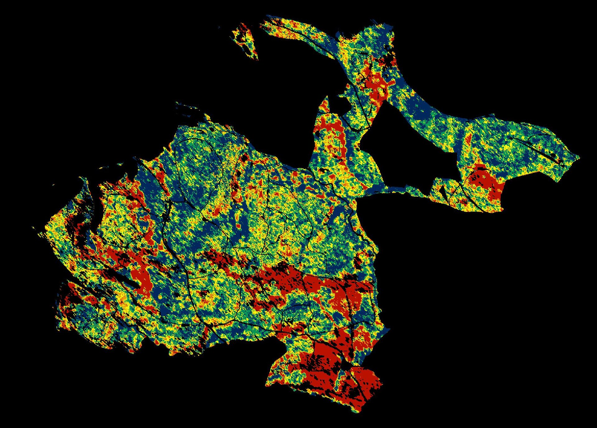 Changes in forest height