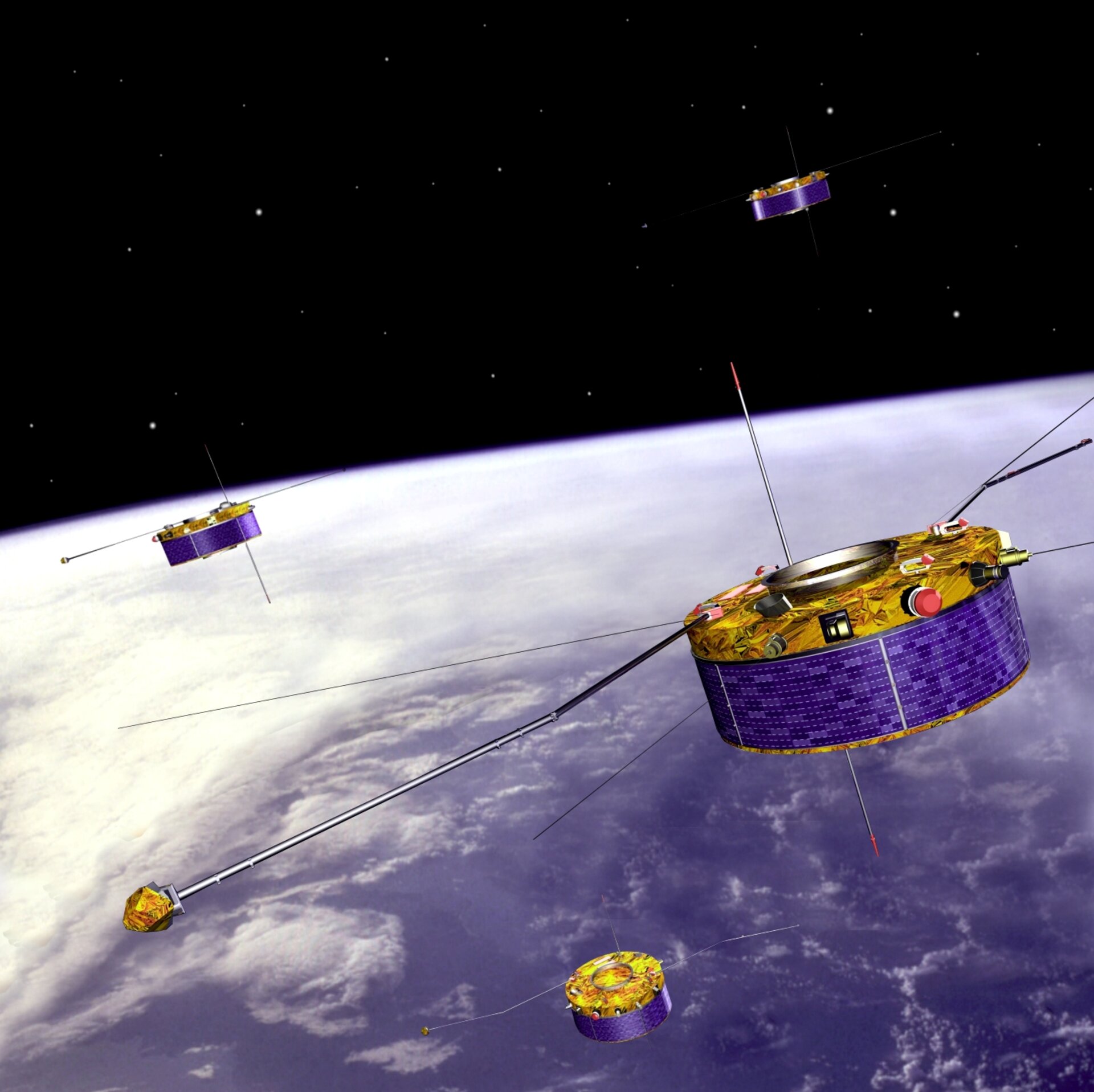 4-satellite Cluster mission