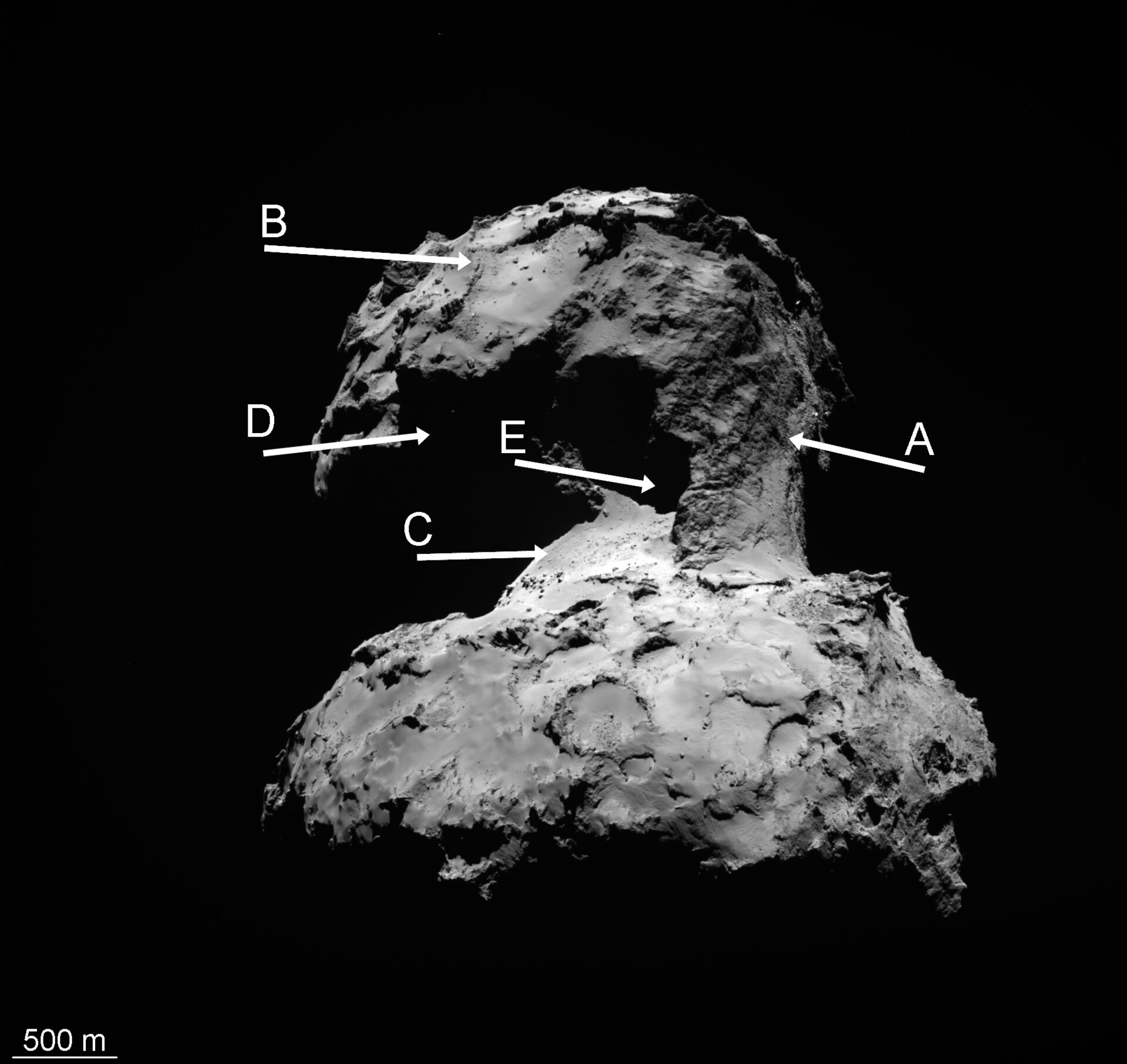 Comet regions: small lobe 