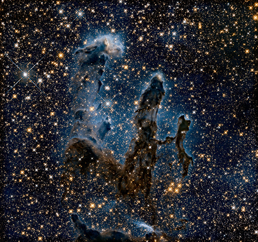 New view of the Pillars of Creation - infrared