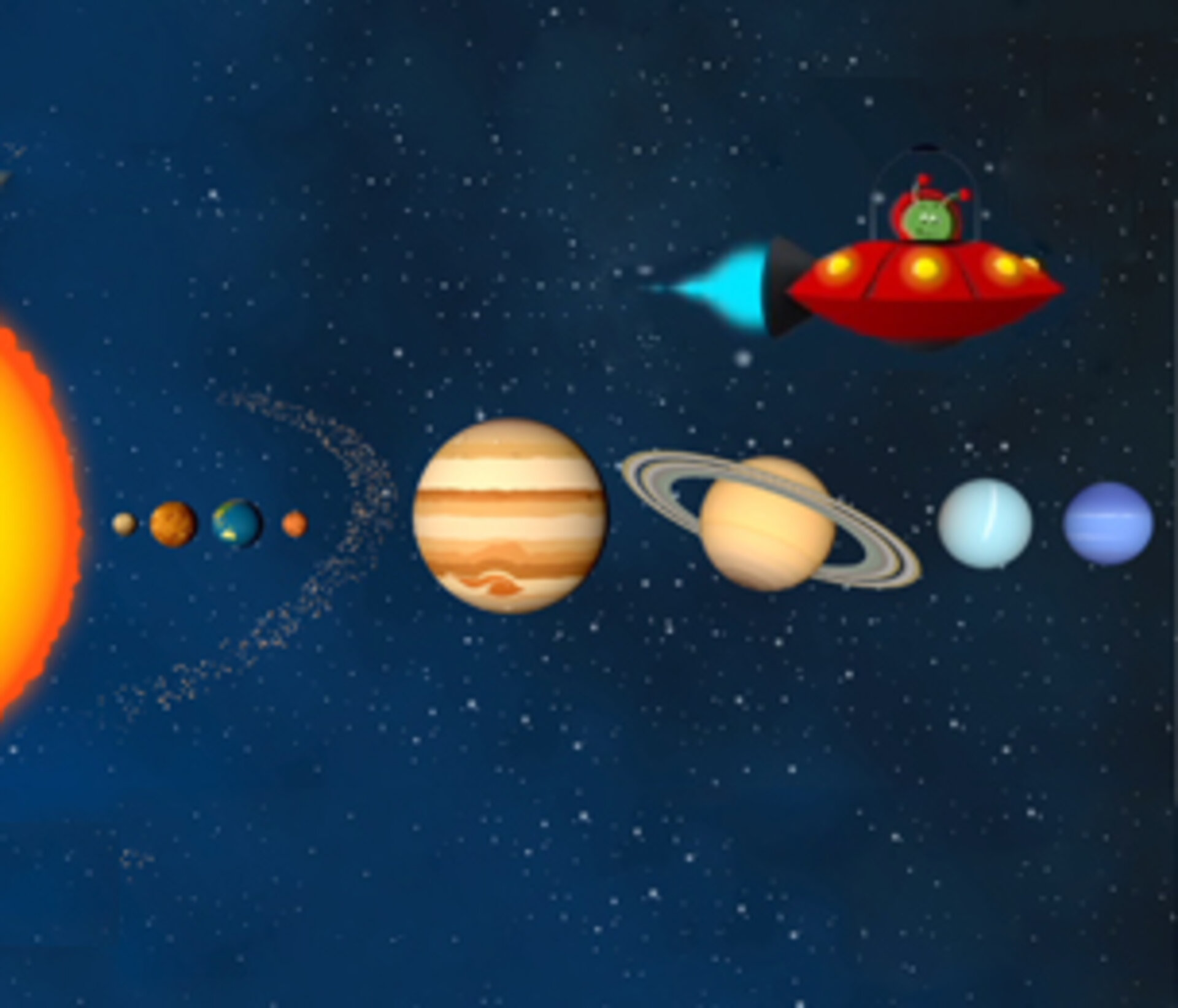 Paxi animation solar system