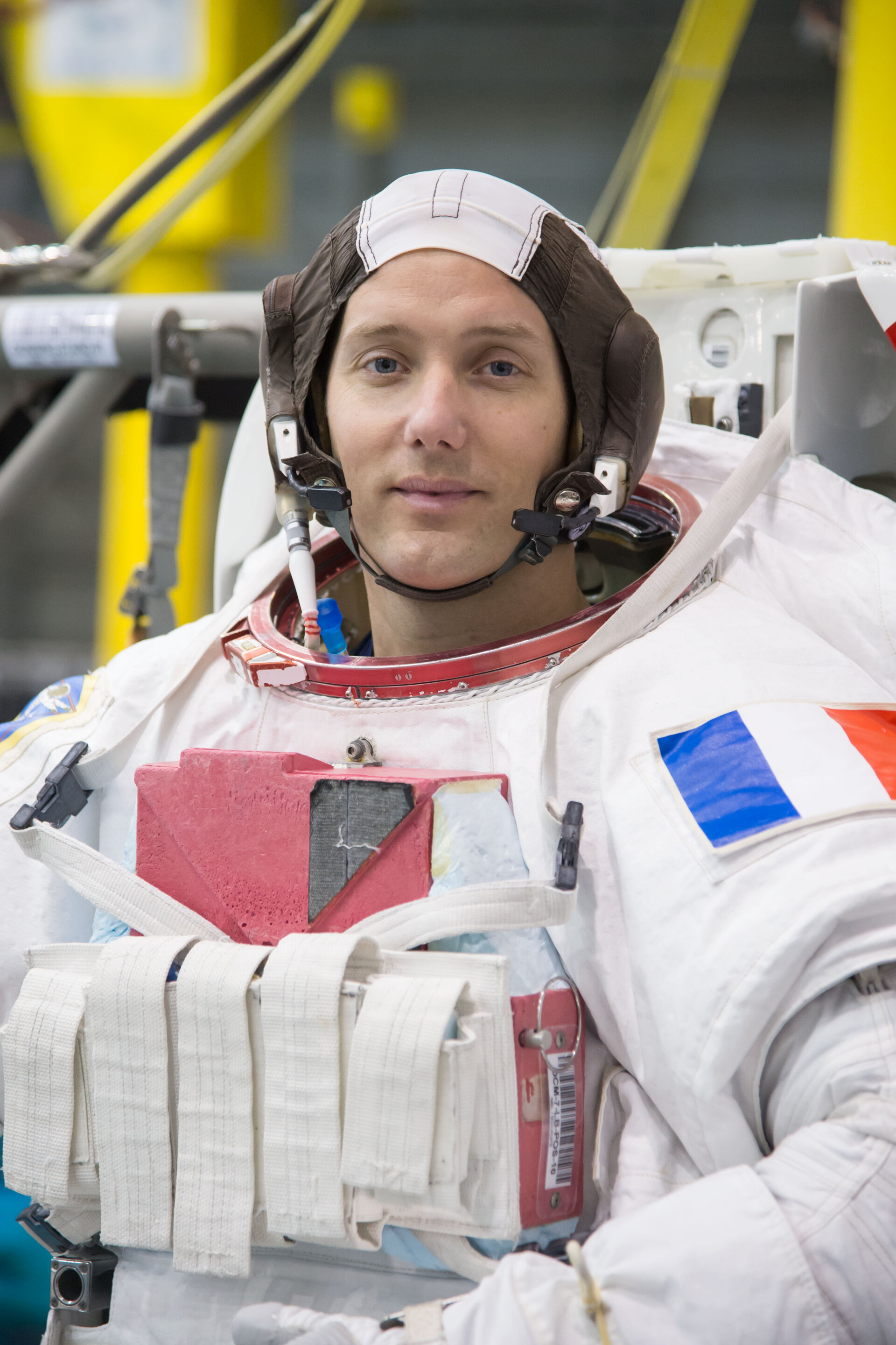 Thomas Pesquet during training for INC-49/INC-50 ISS EVA Maintenance run