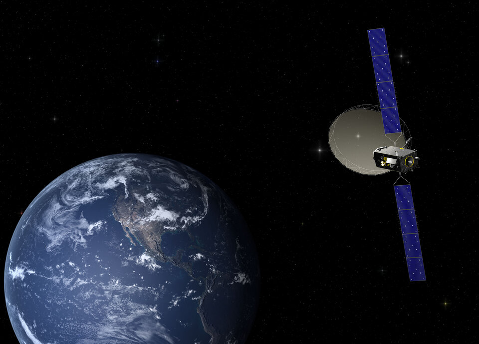 Satellieten in de ruimte worden afgekoeld met een systeem dat warmte wegvoert