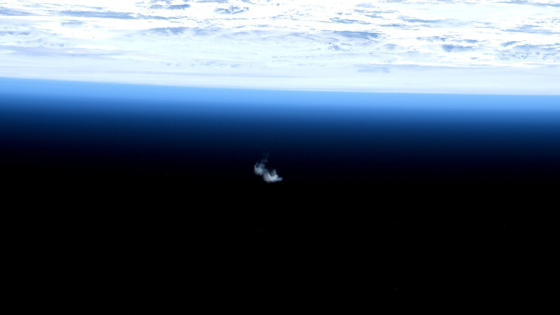 Vstup ATV-5 do atmosféry