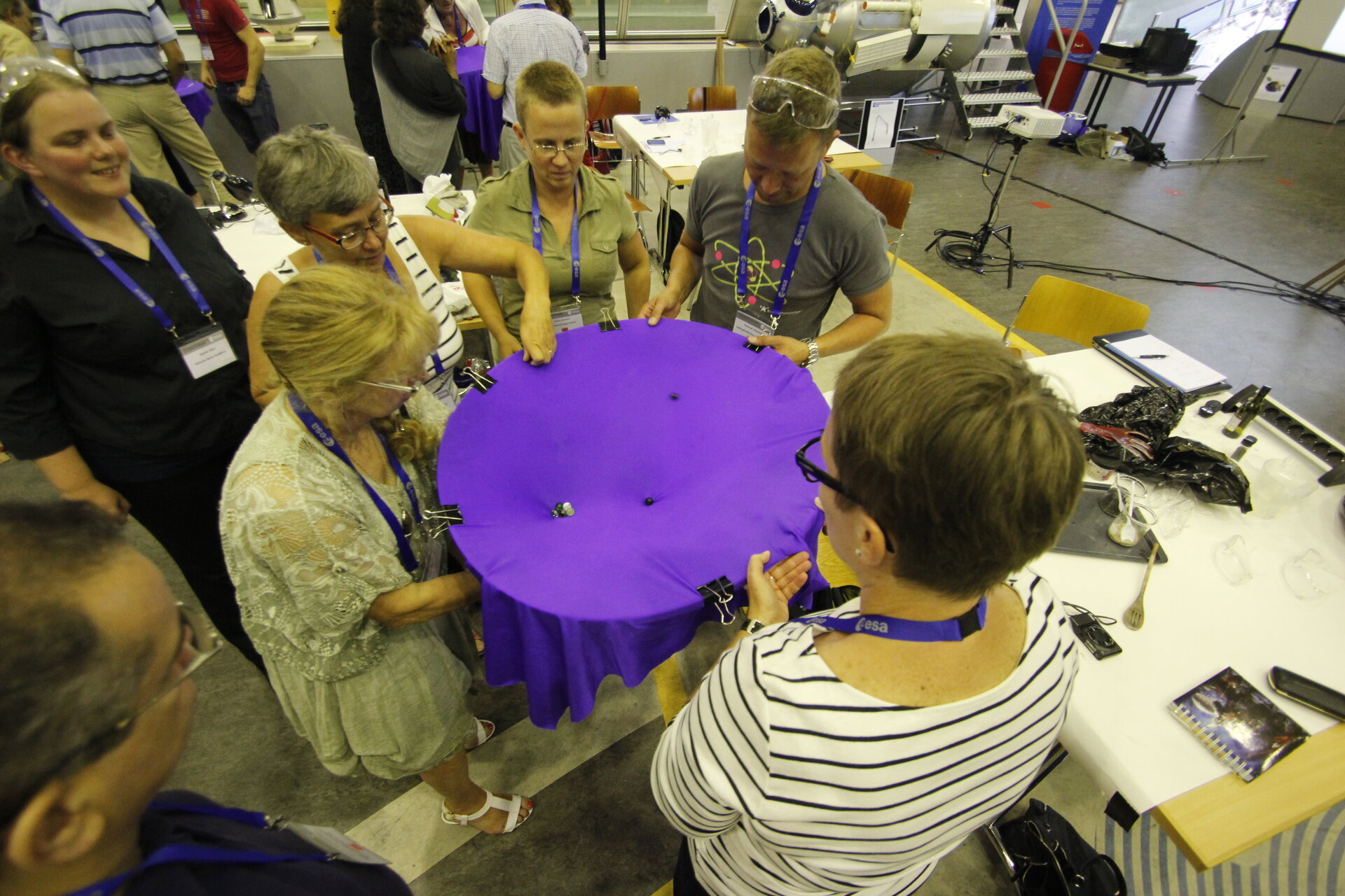 Physics activity during 2014 Teachers Summer Workshop