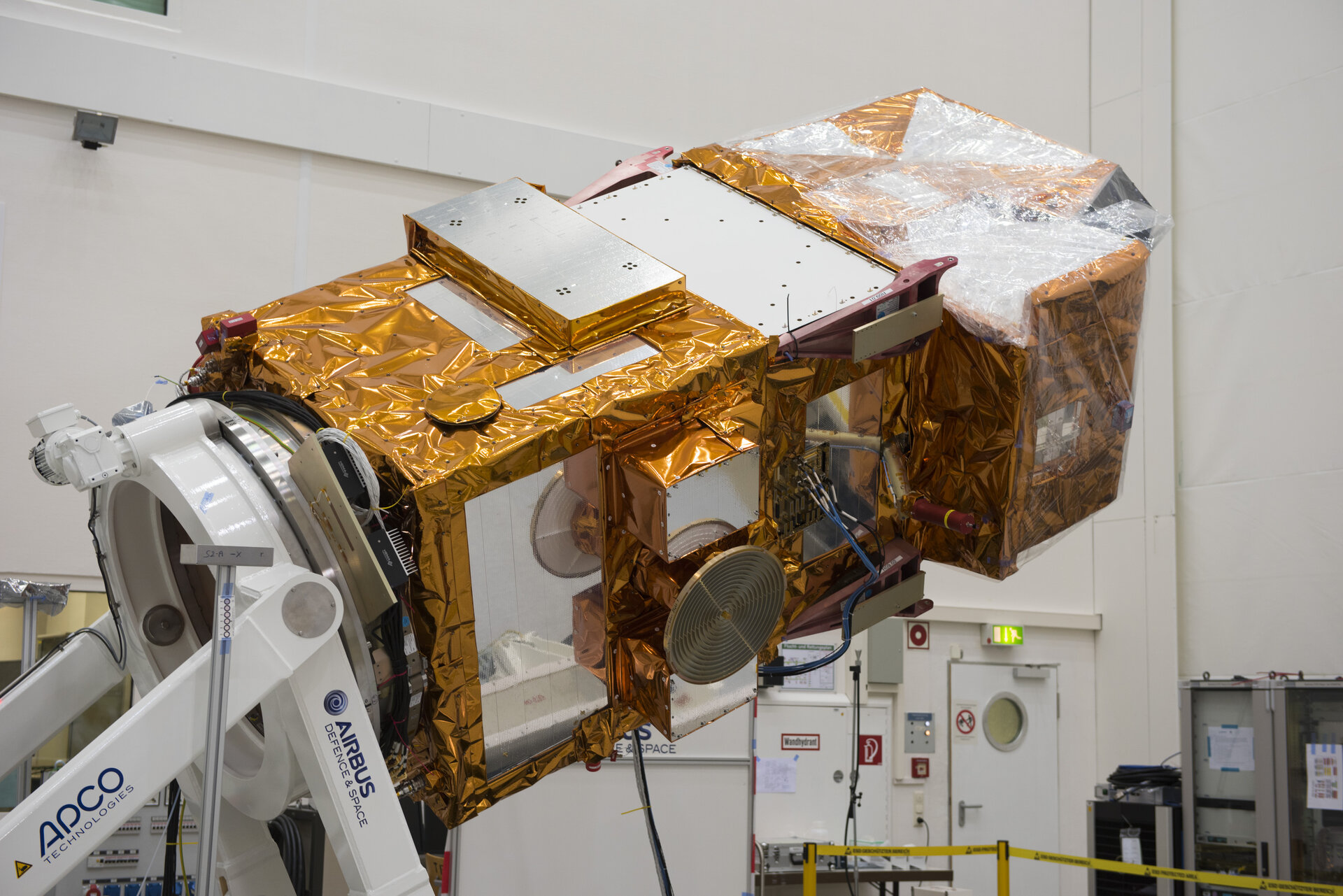 Sentinel-2A fully integrated at IABG’s facilities