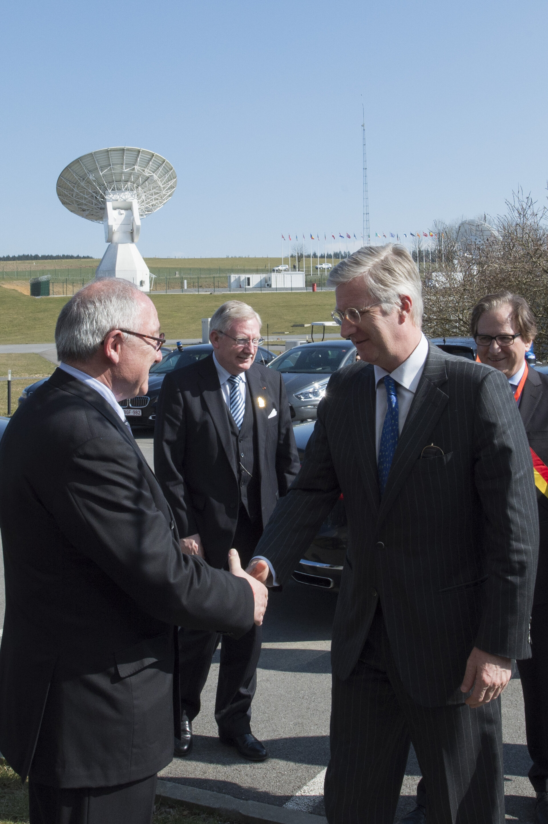 Jean-Jacques Dordain welcomes King Philippe of Belgium