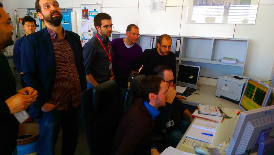 Cluster-Team im ESOC in Darmstadt