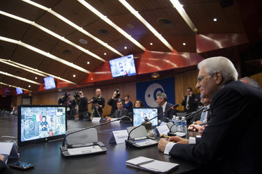 President of the Italian Republic Sergio Mattarella visits ESA Headquarters 