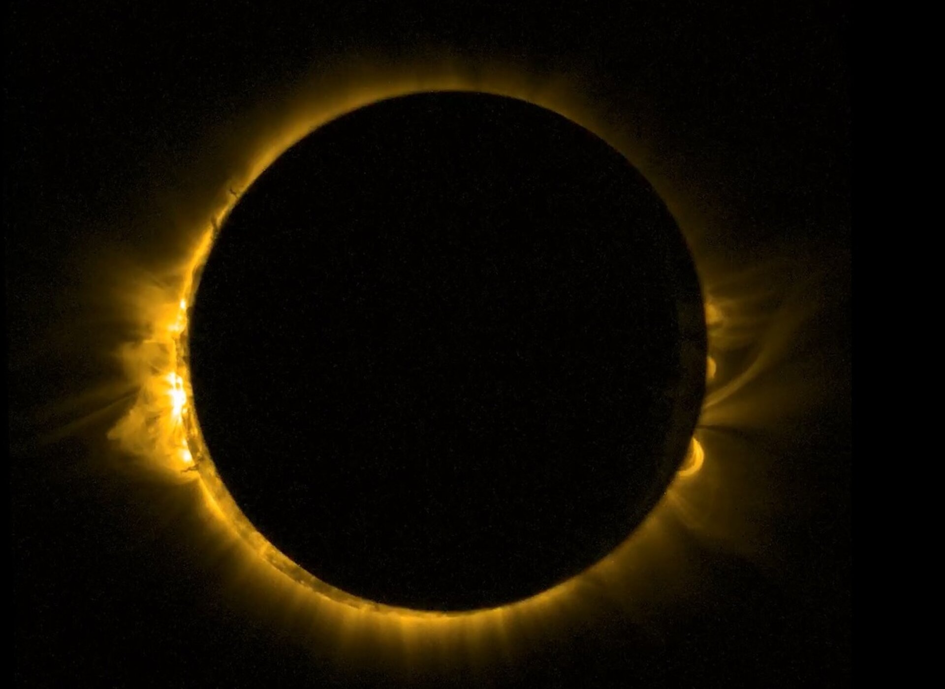 De zonsverduistering, gezien vanuit de ruimte door Proba 2
