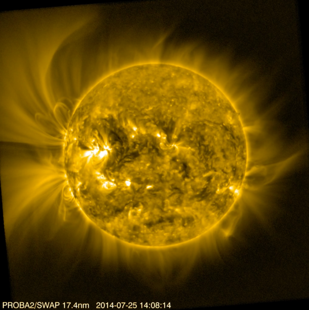 Solar corona viewed by Proba-2