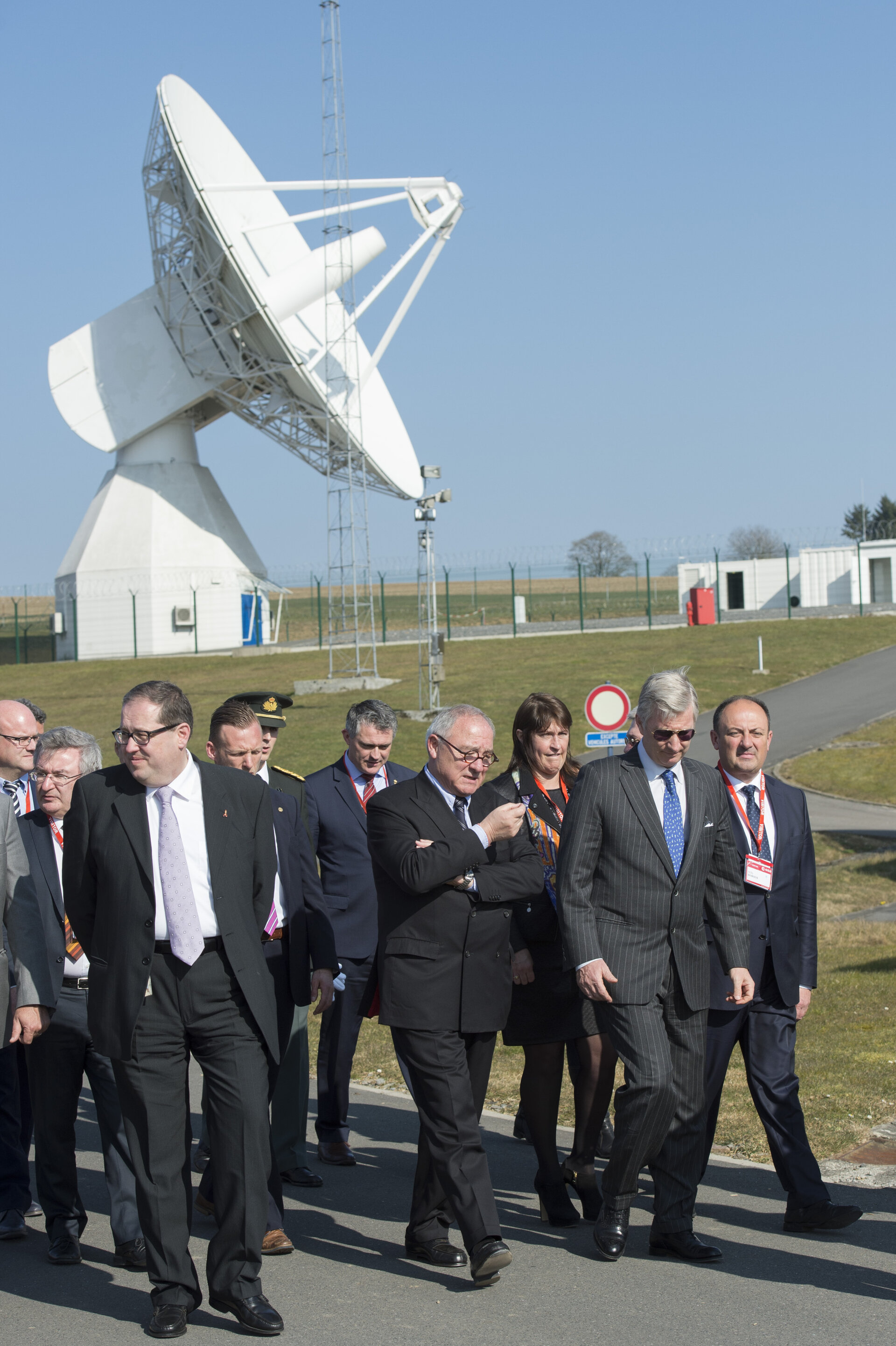The King Philippe of Belgium visited the ESA establishment in Redu