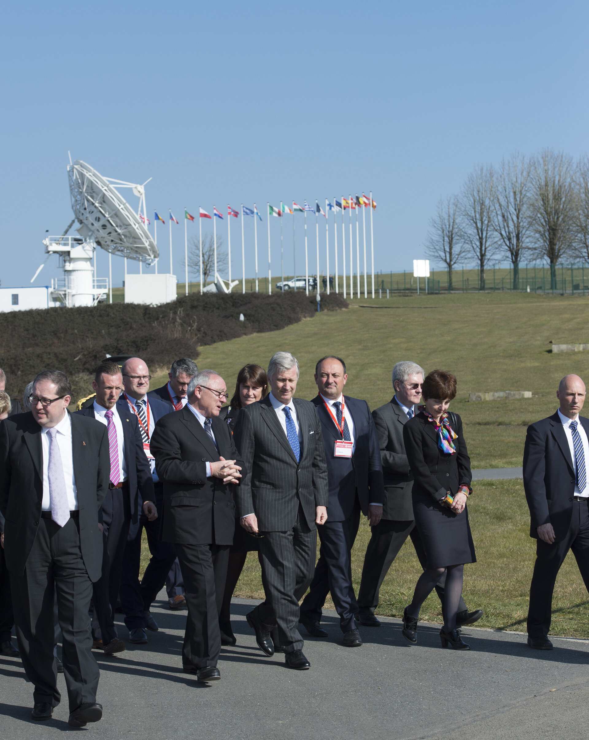 The King Philippe of Belgium visited the ESA establishment in Redu