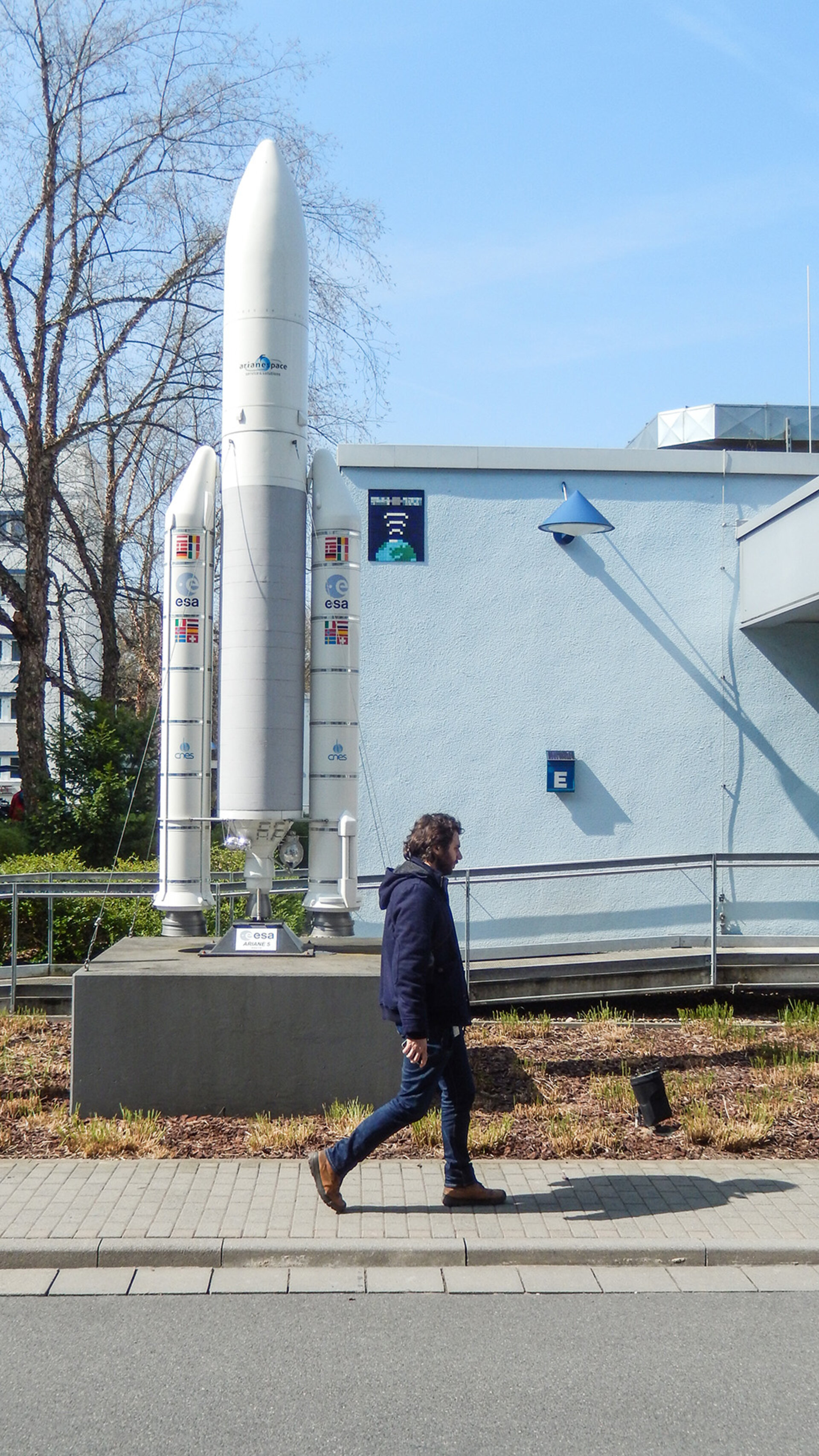 Invader art at ESOC