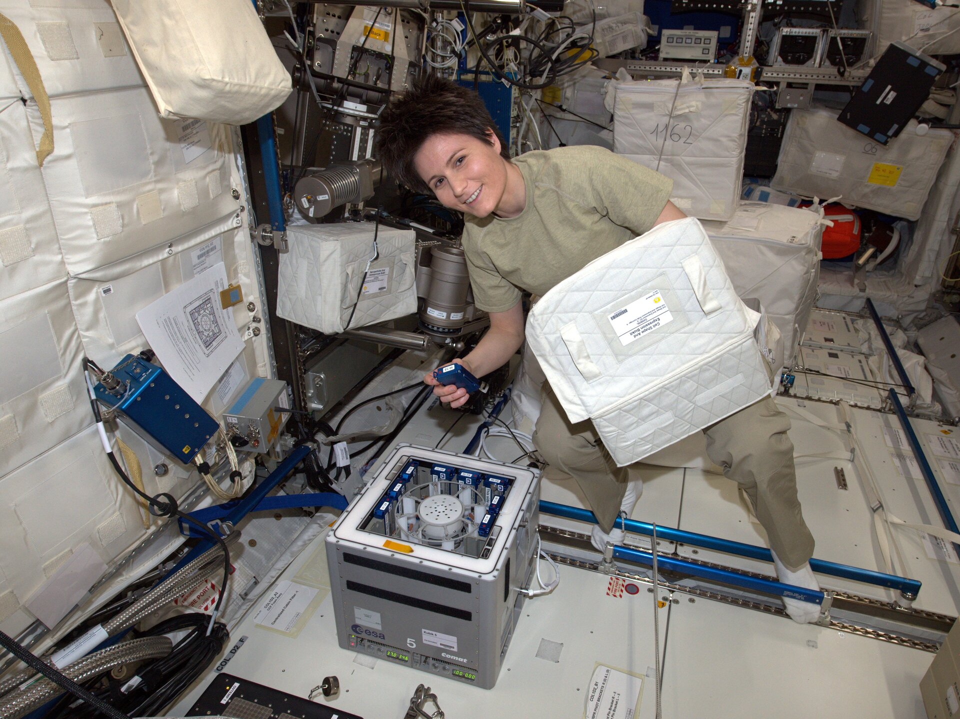 Samantha Cristoforetti a bordo della ISS