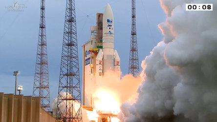 Ariane 5 liftoff on flight VA223