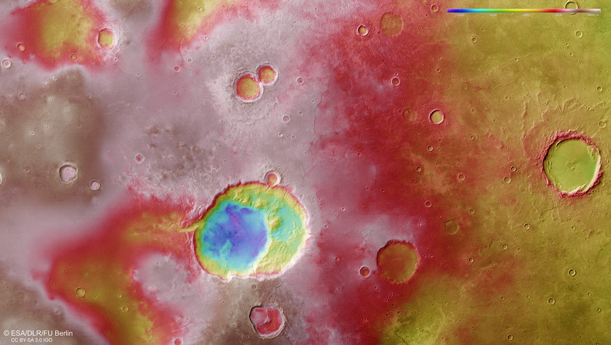 Siloe Patera topography