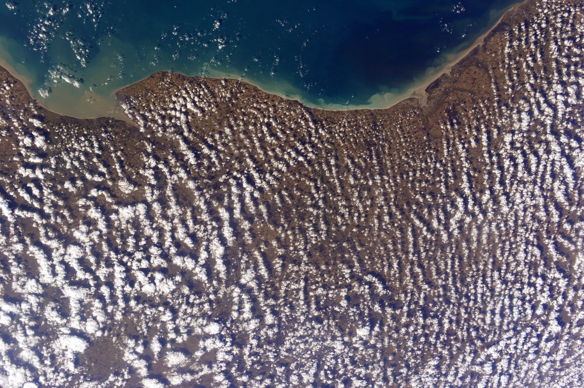 Haute-Normandie, France, vue depuis la Station spatiale