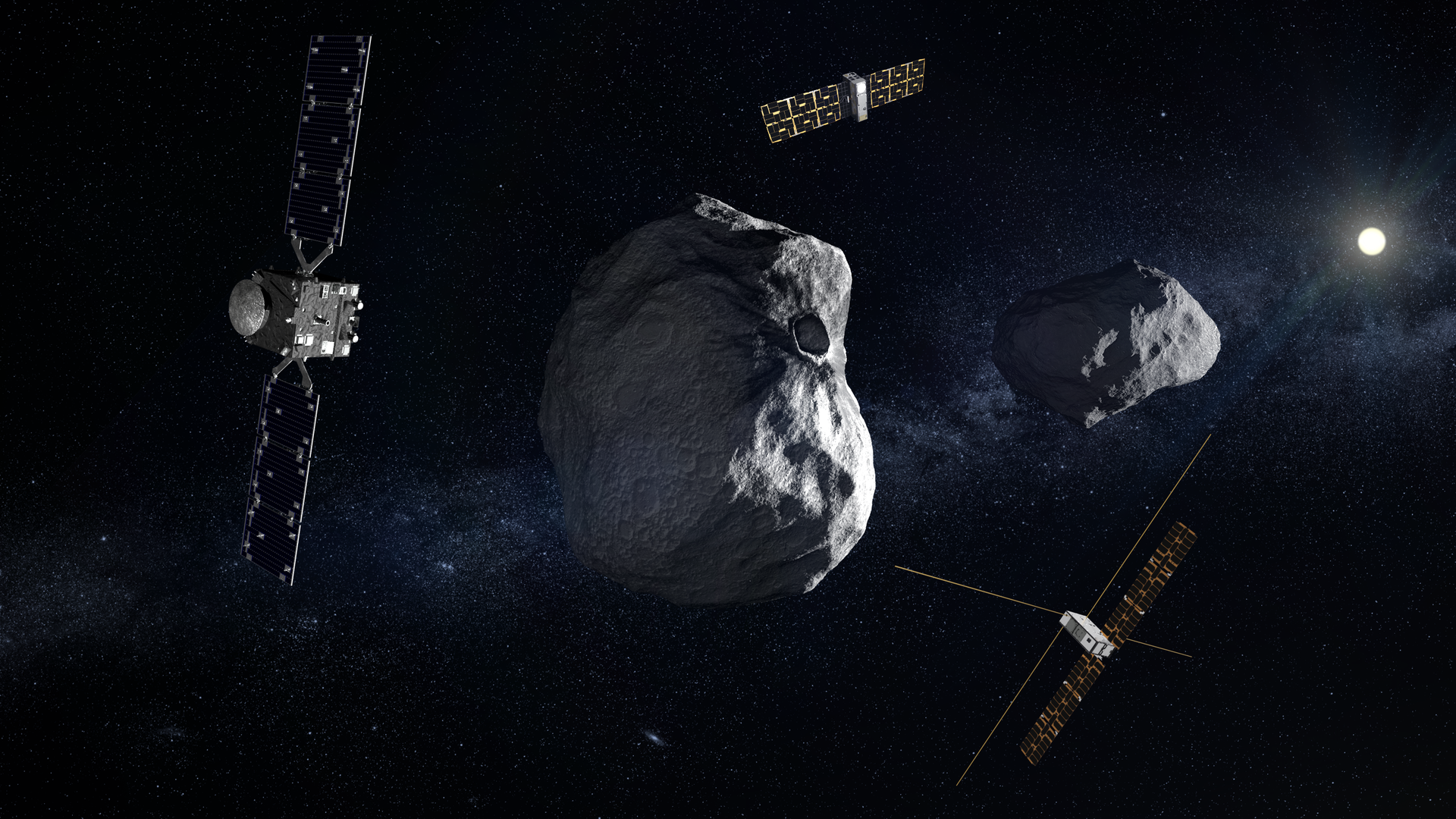 Die von der ESA vorgeschlagene „Asteroid Impact Mission“ (AIM) zum binären Asteroidensystem Didymos wird zwei „CubeSat Opportunity Payloads“ (COPINS) mit sich führen, um die wissenschaftlichen Ziele des Haupt-Raumschiffs und seines Landers zu unterstützen. 