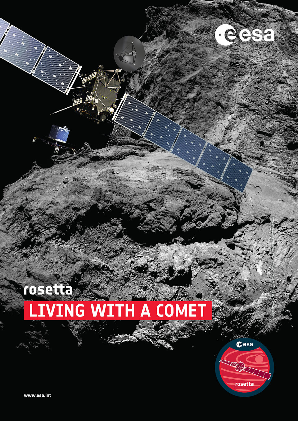Rosetta und Philae beim Kometen