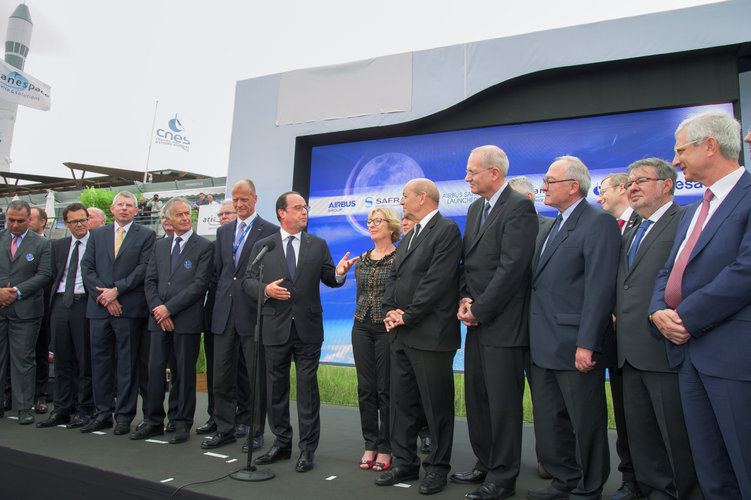 President François Hollande at the Paris Air & Space Show