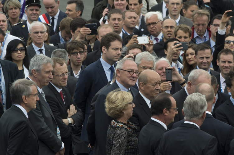 President François Hollande visits the Paris Air & Space Show