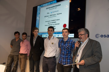 Prize-giving ceremony for the Student Aerospace Challenge