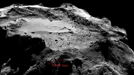 Revised lander search area 