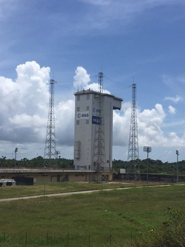 Sentinel-2 launch tower
