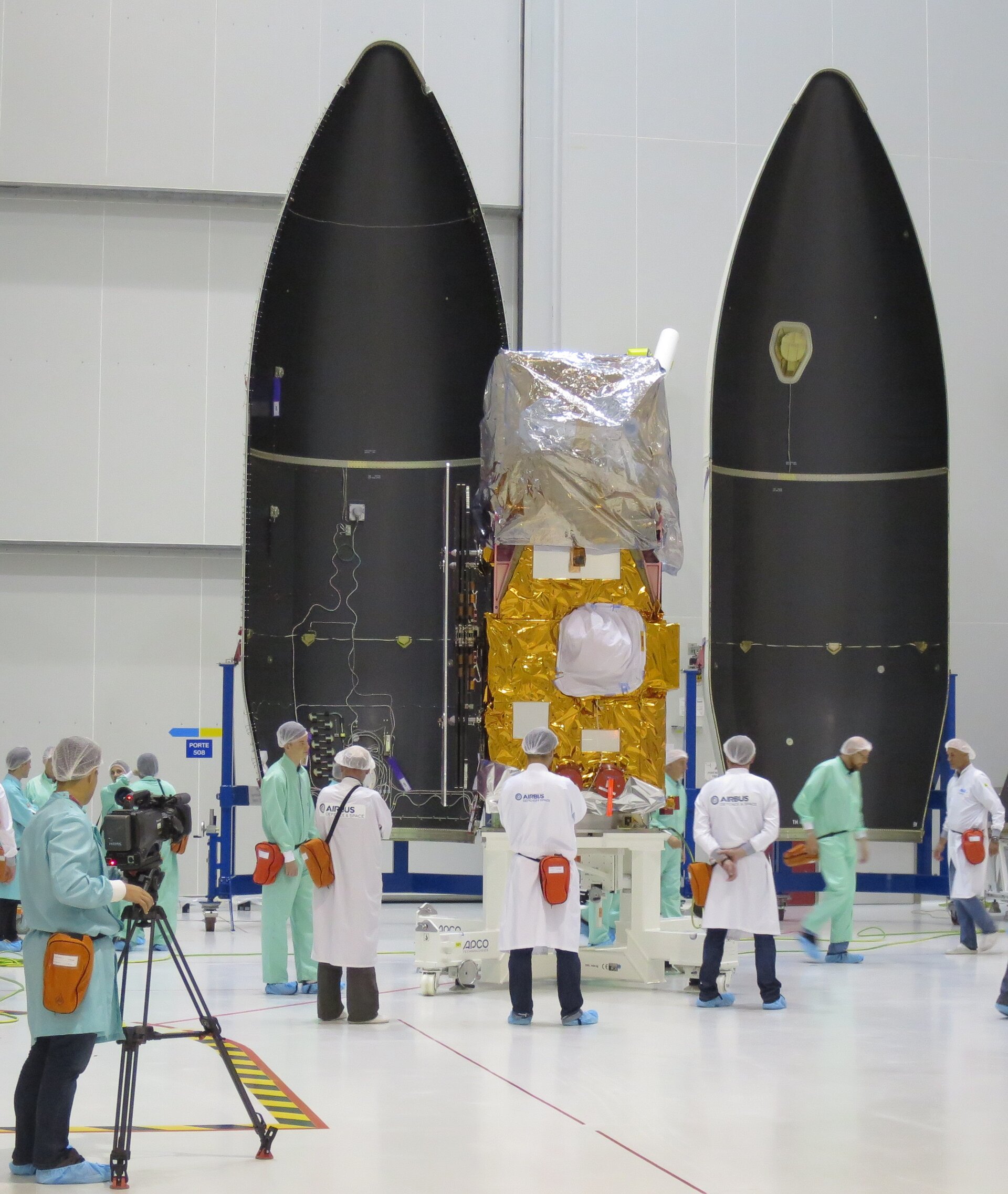 Družice Sentinel-2A v Kourou