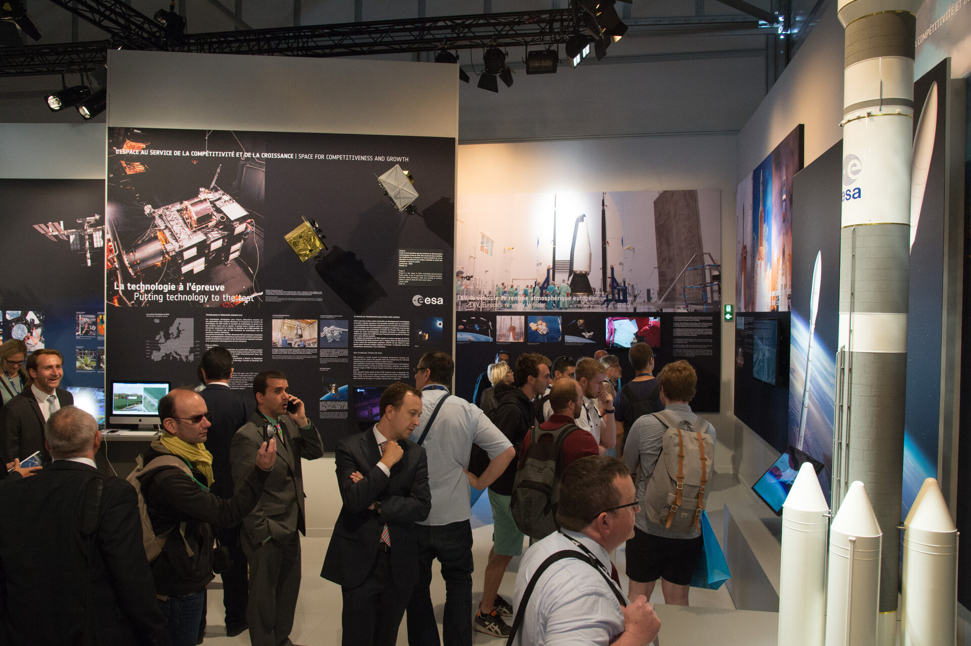 The ESA's Pavilion at the Paris Air and Space Show